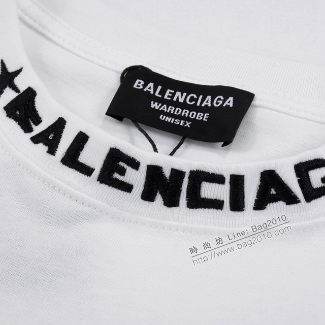 Balenciaga專櫃巴黎世家2023SS新款刺繡T恤 男女同款 tzy2739